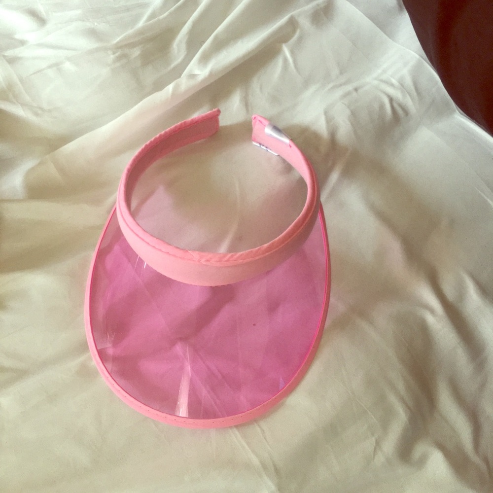 PINK VISOR HAT 🧢